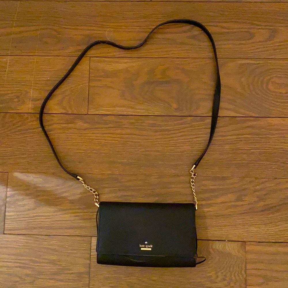 Kate Spade Black Leather Crossbody Bag